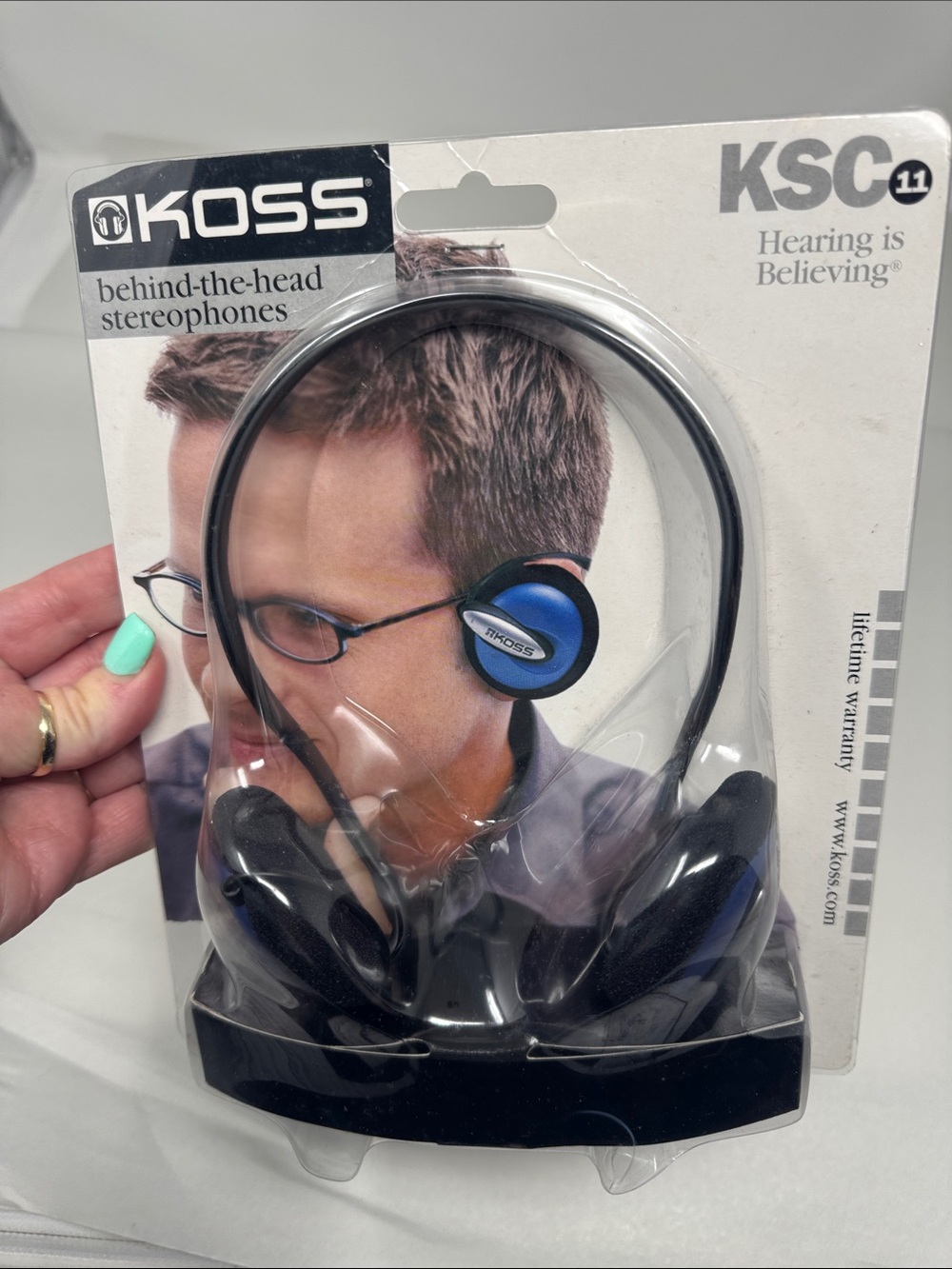 KOSS BEHIND THE HEAD EARPHONES STEREOPHONES KSC 11
